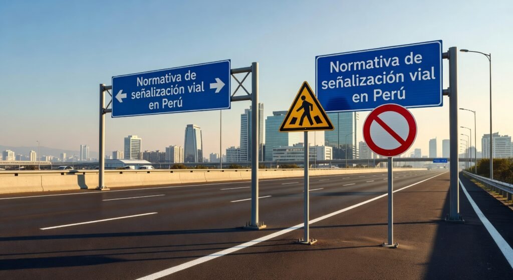 Normativa de señalización vial en Perú