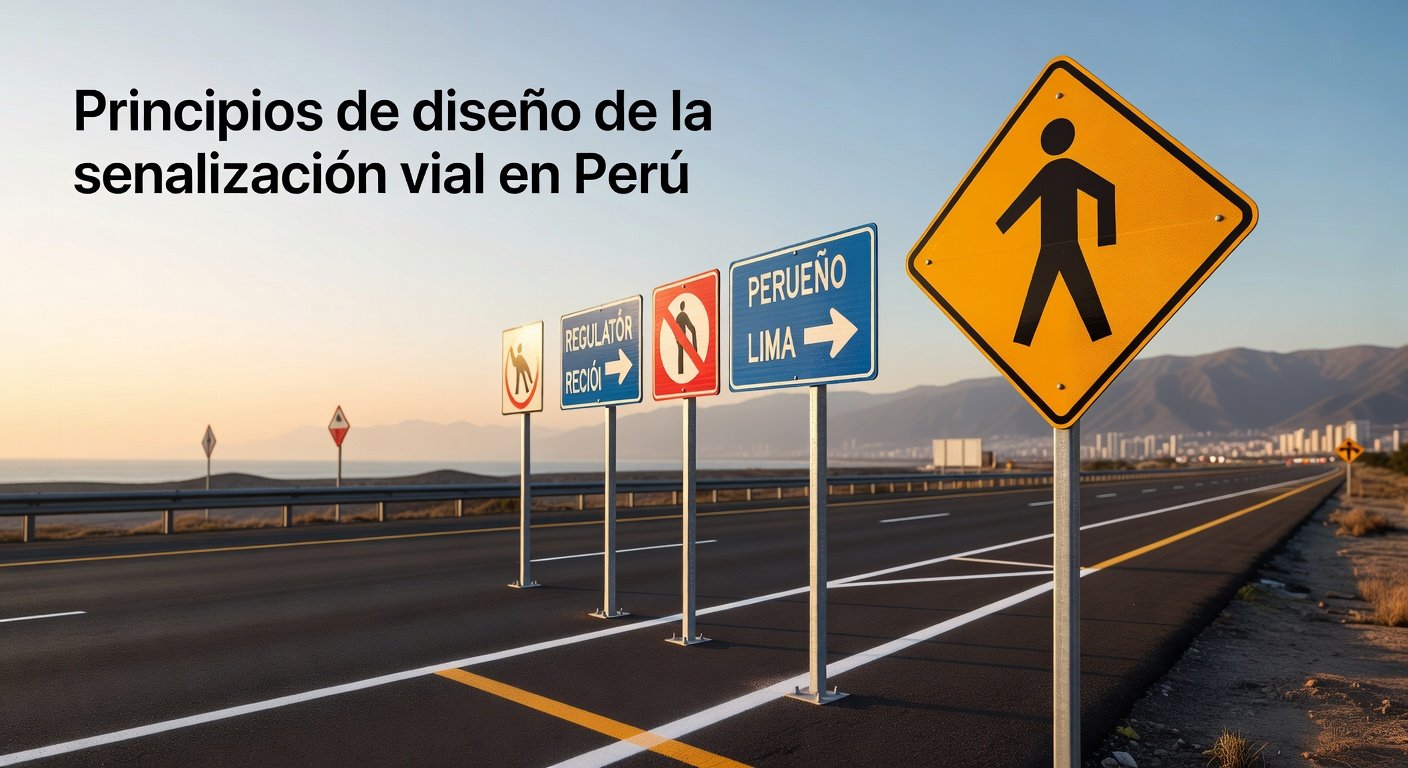 Principios de diseño de la señalización vial en Perú