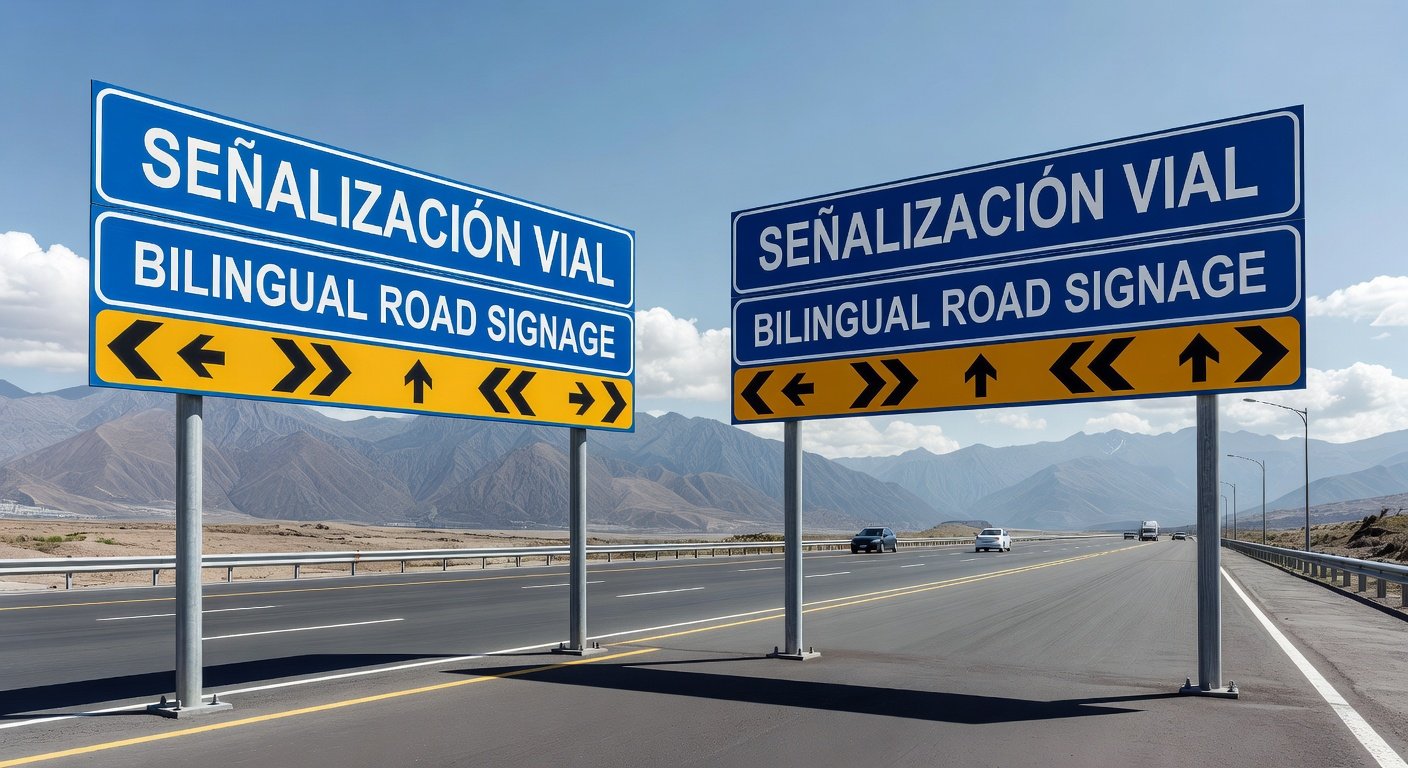 Señalización vial bilingüe en Perú: Imagen principal