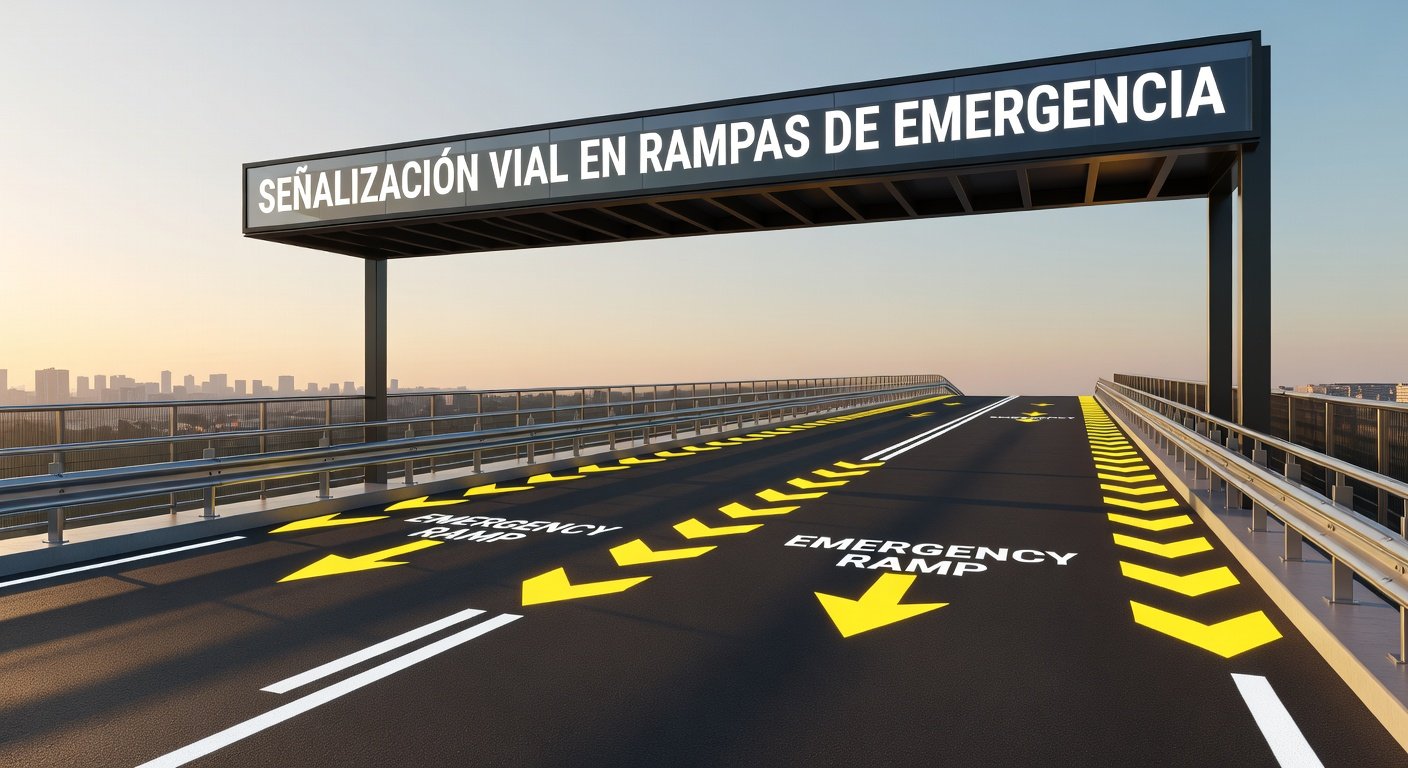 Señalización vial en rampas de emergencia: Imagen principal