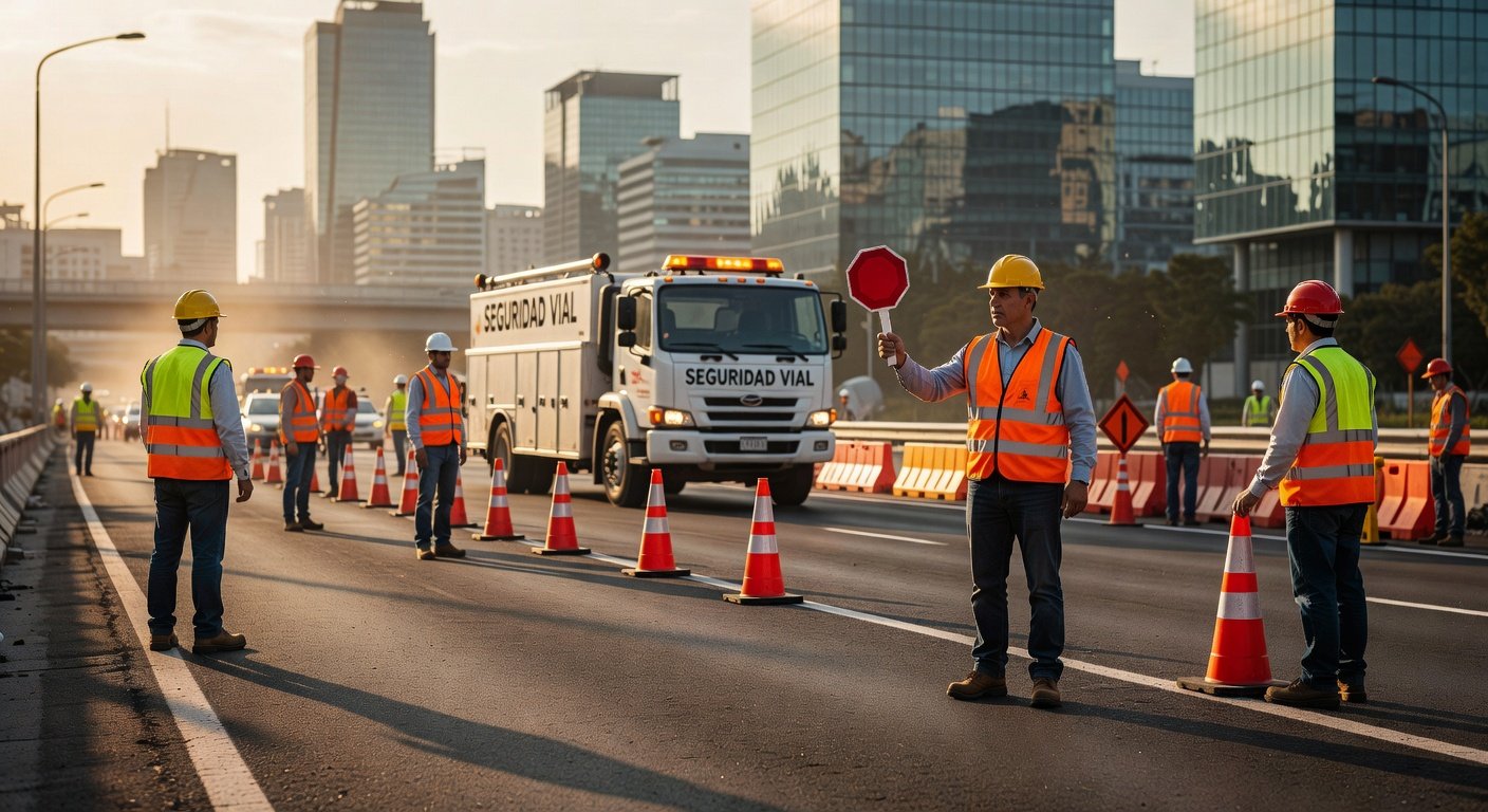 Seguridad vial en zonas de trabajo vial