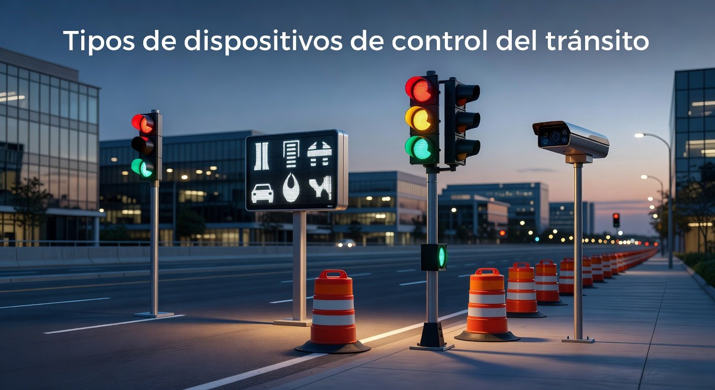 Tipos de dispositivos de control del tránsito