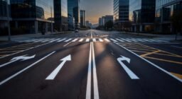 Tipos de marcas en el pavimento